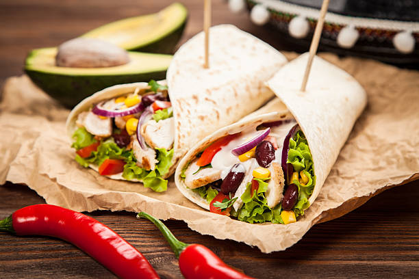 istock Tortilla with a mix of ingredients 505948018