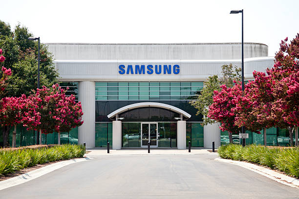 Samsung HQ San Jose, USA - August 7, 2014: Outside the San Jose Samsung headquarters at 601 McCarthy Ranch Rd 2014 photos stock pictures, royalty-free photos & images
