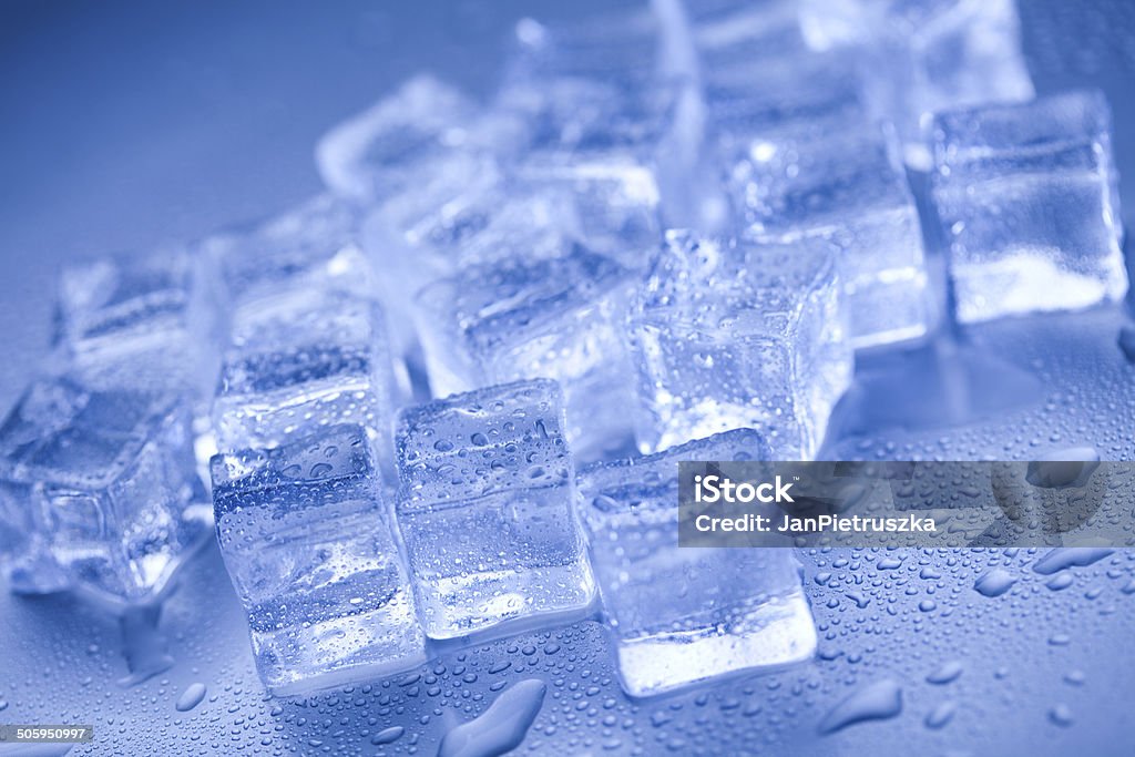 Ice cubes Abstract Stock Photo