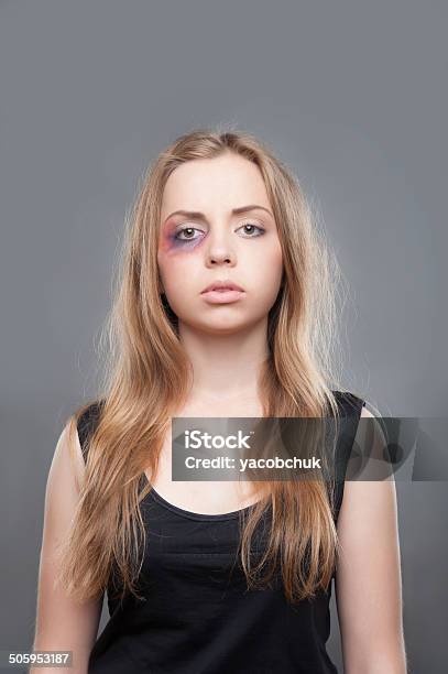 Violence Of Man Against Woman Stock Photo - Download Image Now - Adult, Aggression, Black Color