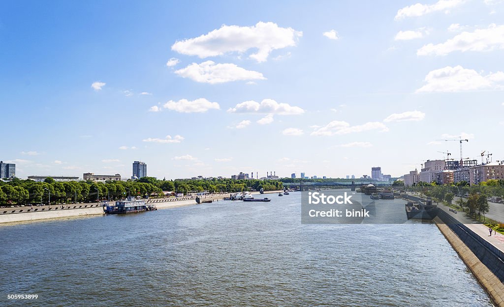 Moscow river Moscow river at sunny day Ancient Stock Photo