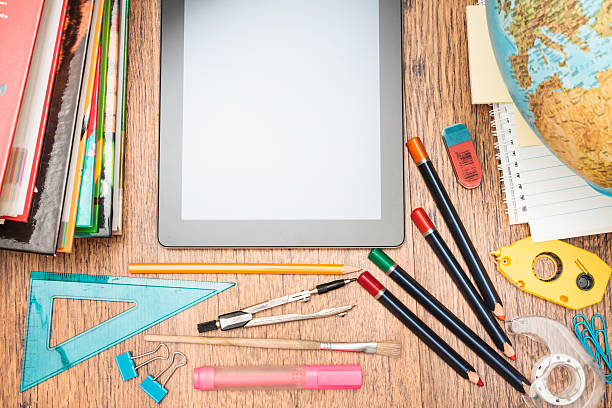 istock School accessories on a desk 505953957