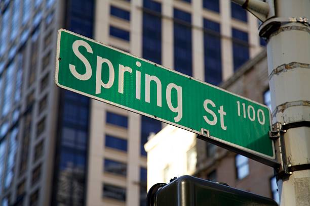 istock Sprint Street Sign Downtown Seattle 505954339