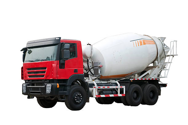 istock Concrete mixer truck 505955481