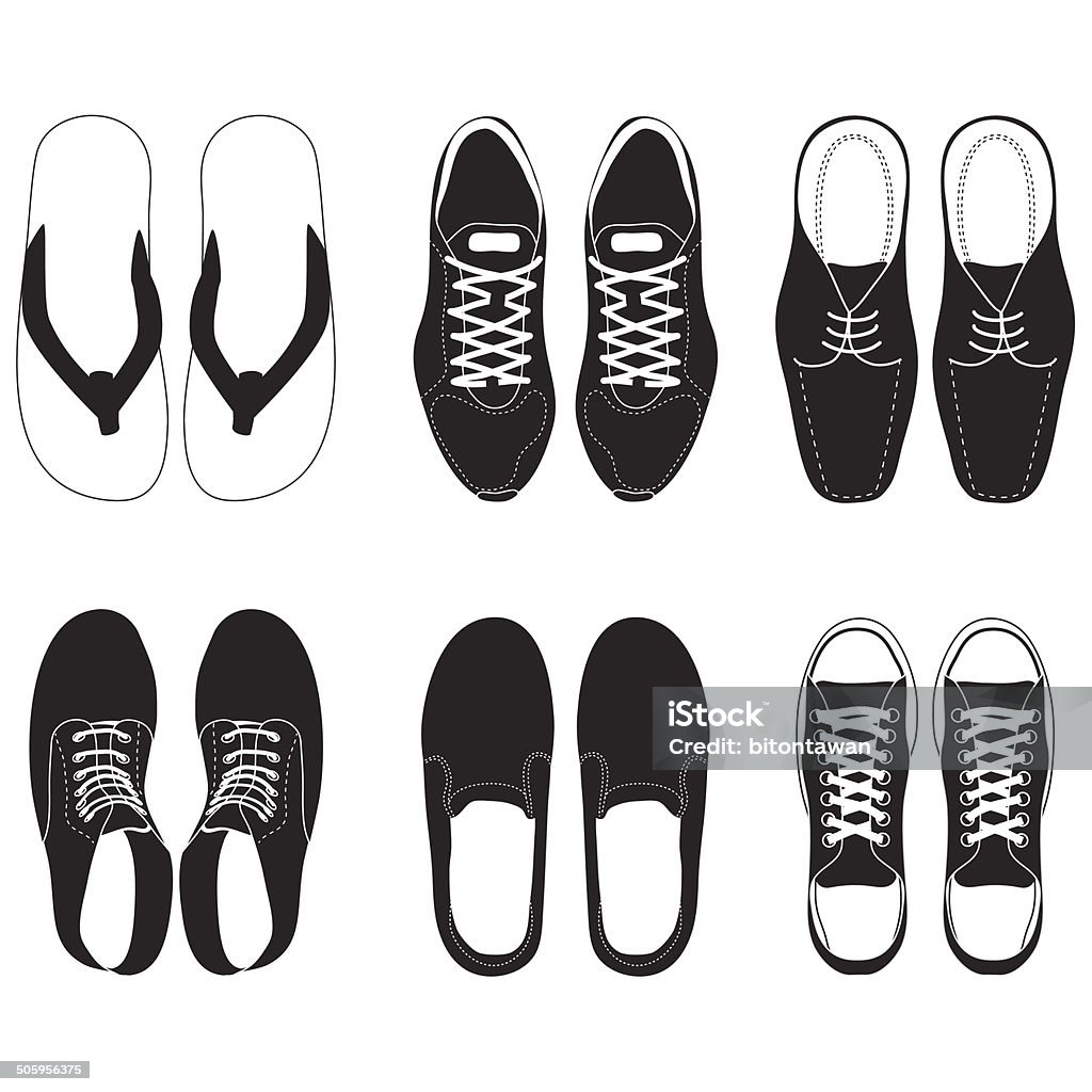 Slides Shoe Vector Shoe Vector Set Stock Illustration - Download Image Now - Shoe, Vector ...