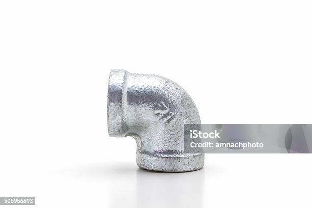 Metal Pipe Bends Water Inlet Pipe Valve Stock Photo - Download Image Now - Machine Valve, Equipment, Horizontal