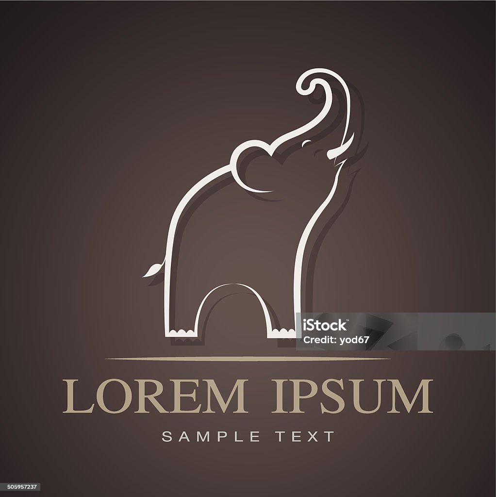 Elephan Design Vector Image Of An Elephant Design Stock Illustration - Download Image ...