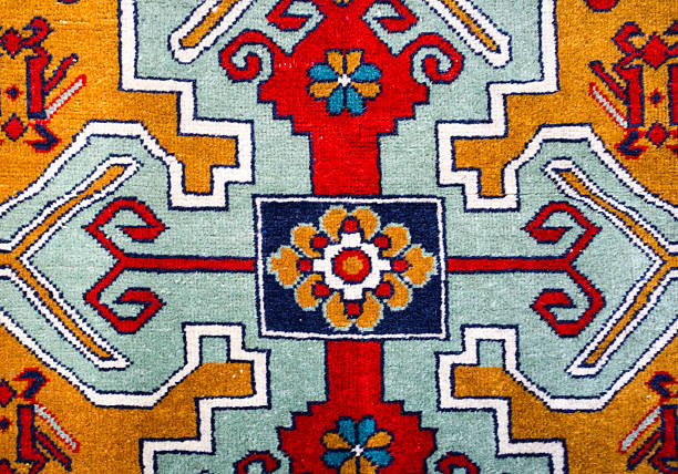 istock Ethnic Armenian traditional carpet with patterns and ornaments 505961504
