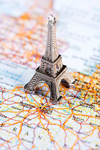istock Map of Paris, France 505962282