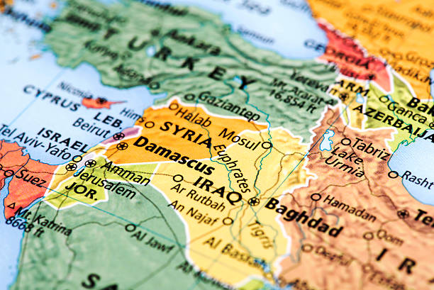 istock Map of Middle East 505963266