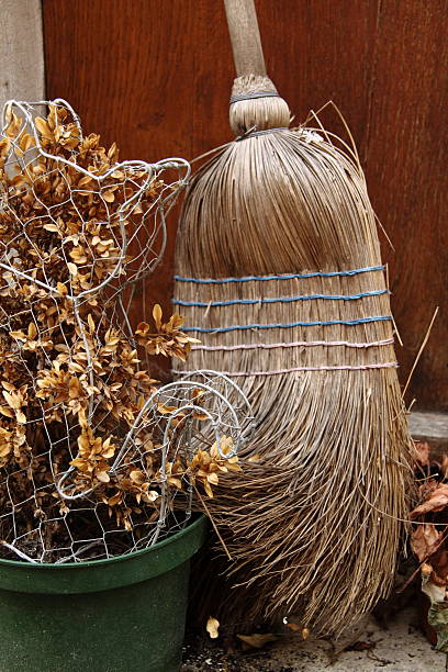 istock French broom and leaf sweepings in the autumn 505963928