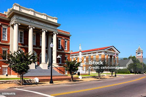 Buildings In The Historic District Of Hattiesburg Ms Stock Photo - Download Image Now