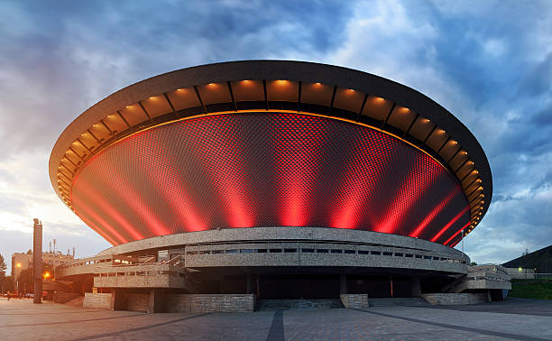 Saucer in Katowice stock photo