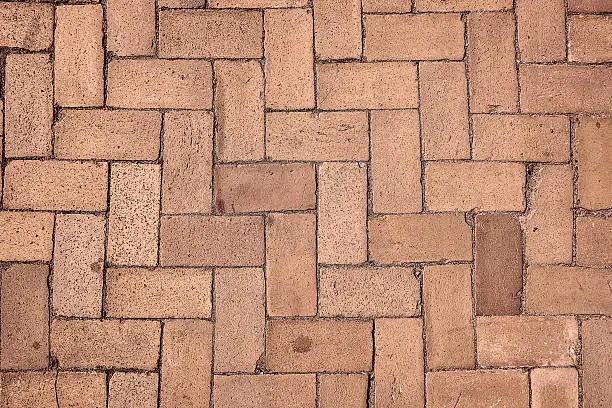 Photo of Sidewalk with zig-zag pattern