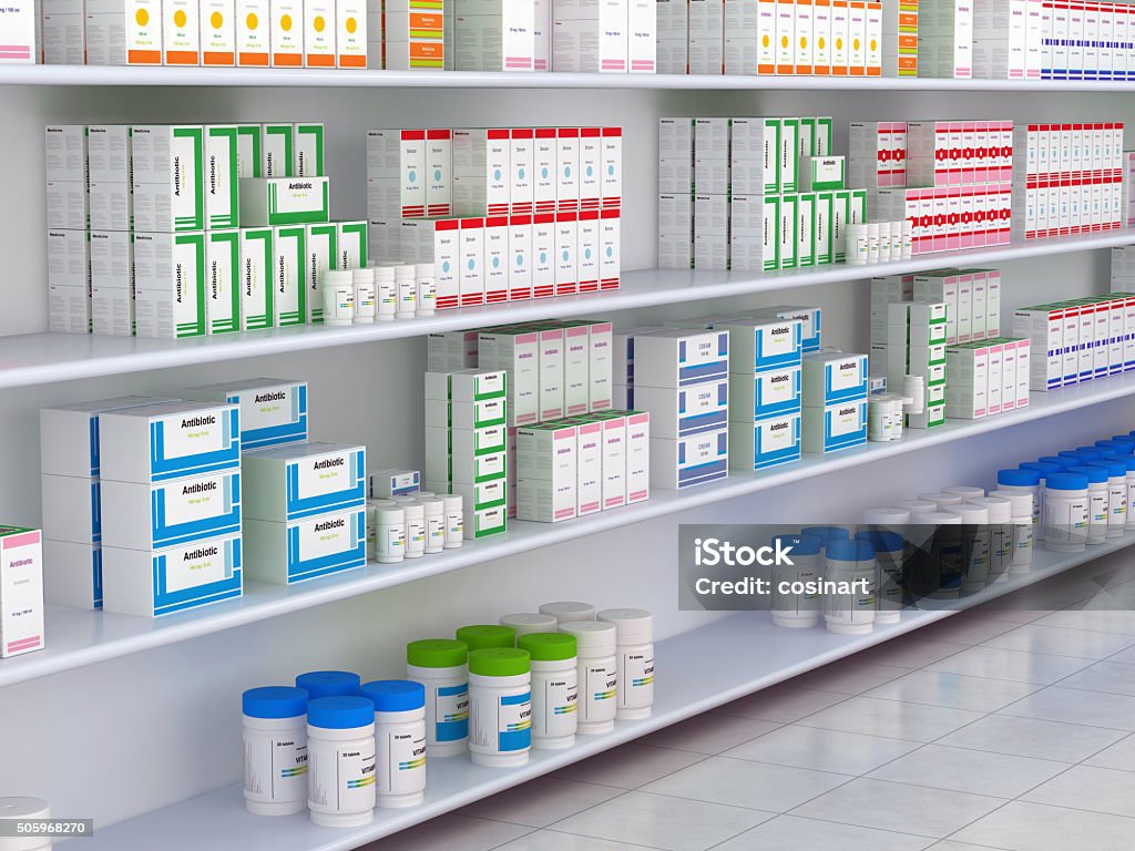 Drugstore Shelf Stock Photo - Download Image Now - Pharmacy, Shelf, Medicine  - iStock