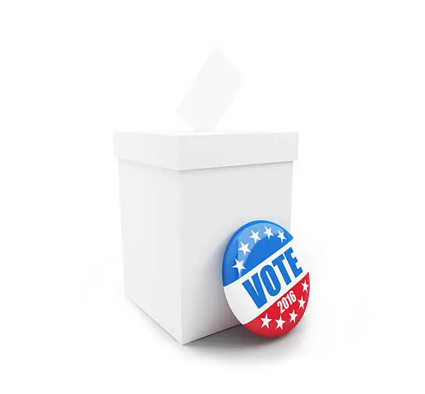 Photo of presidential election USA in 2016 white background