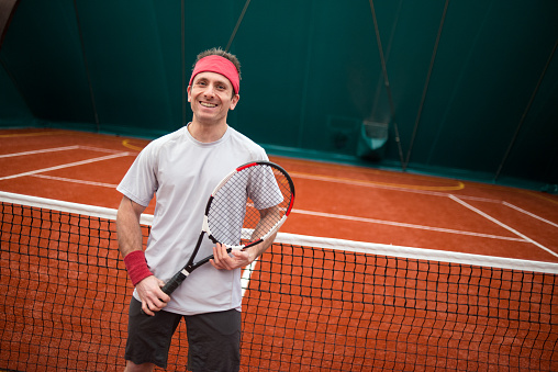 Tennis player portrait