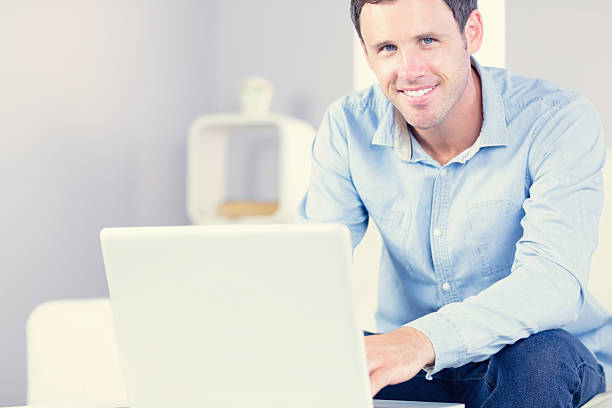 istock Handsome casual man looking at camera 505978993