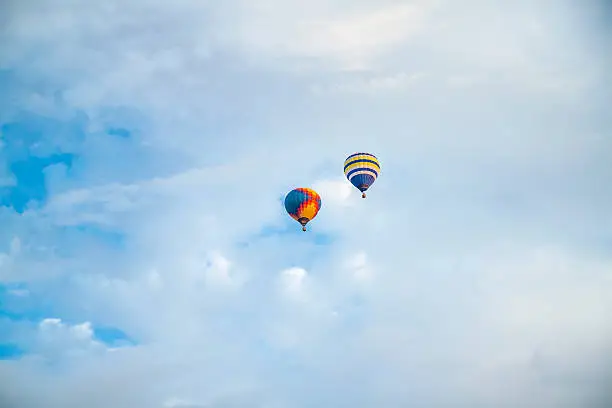 Photo of balloons in the sky