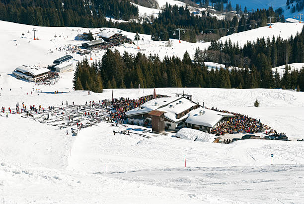 istock mountain restaurant in Saalbach Hinterglemm region 505979239