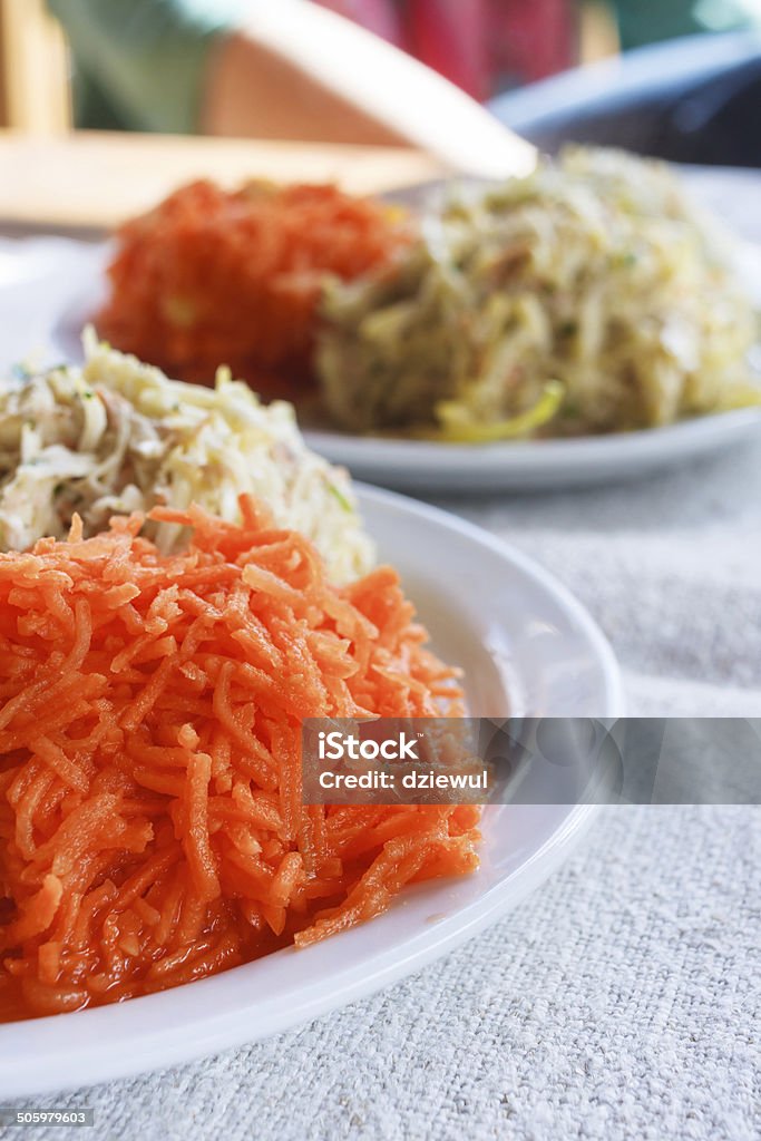 Saludable ensalada de zanahoria. - Foto de stock de Alimento libre de derechos
