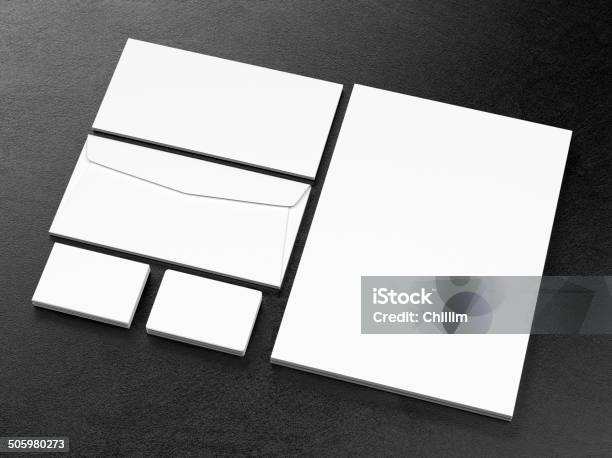 Blank Corporate Identity Template Stock Photo - Download Image Now - Template, Model - Object, Business Card