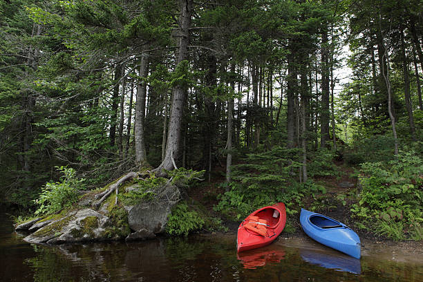 istock Kayaks beside a lake 505980901