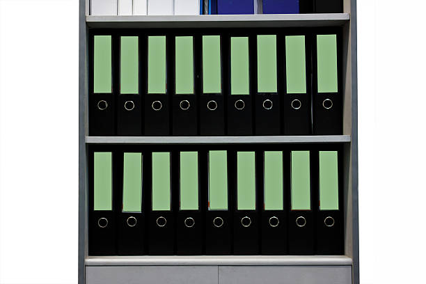 istock folders standing on the shelves 505983191