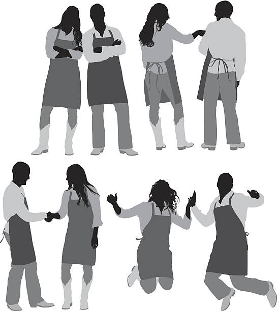 Head couple Chief couplehttp://www.twodozendesign.info/i/1.png chef silhouettes stock illustrations