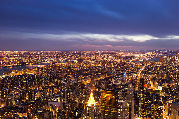 istock Skyline view from the top of The Empire State Building 505984992