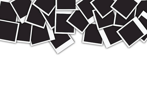 istock Many instant photo frames isolated on white background 505985724