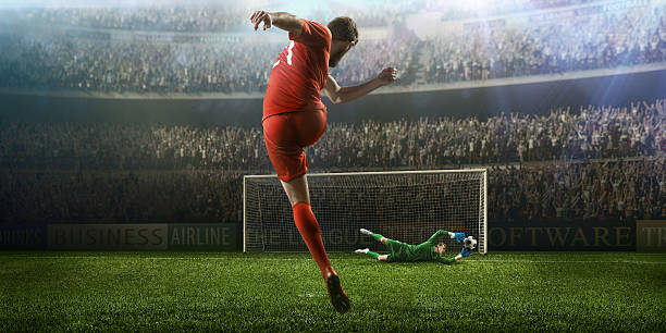 istock Soccer game moment with goalkeeper 505988582