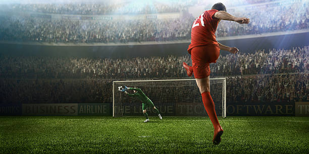 istock Soccer game moment with goalkeeper 505988886