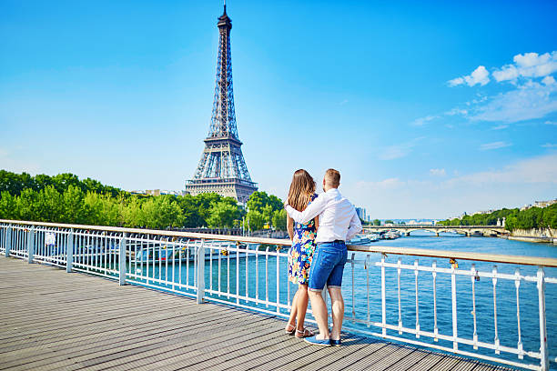 istock Young romantic couple having a date in Paris 505992764