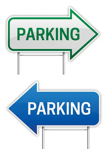 Vector illustration of Parking Signs