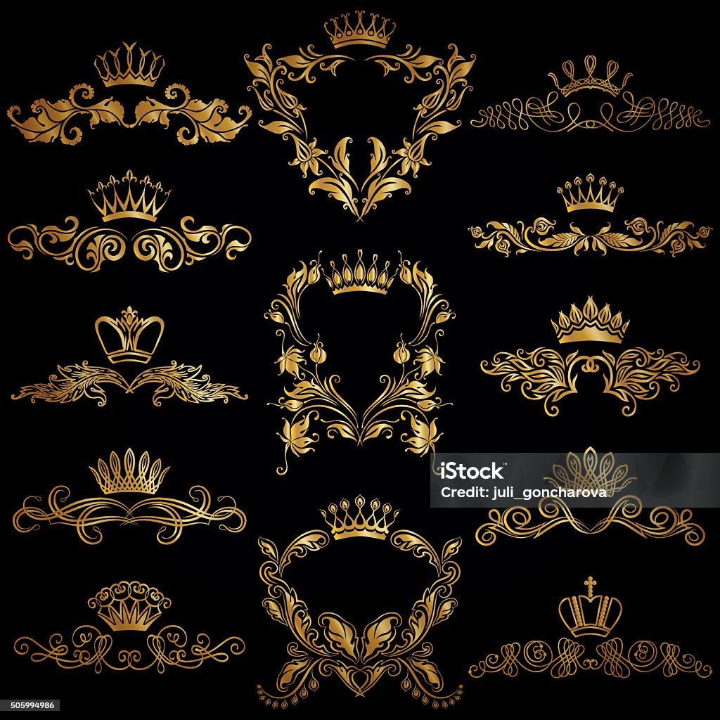 Monogram R Gold Design Element Monogram Design Elements Stock Illustration - Download Image Now ...