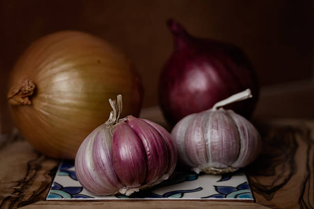 Garlic Bulbs stock photo