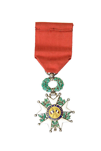 National Order of the Legion of Honour. France. Reverse Order of Honour from 1870 to 1951 (silver, gold, enamel). France's highest award. It was establish by Napoleon Bonaparte in 19 may 1802. europa mythological character photos stock pictures, royalty-free photos & images
