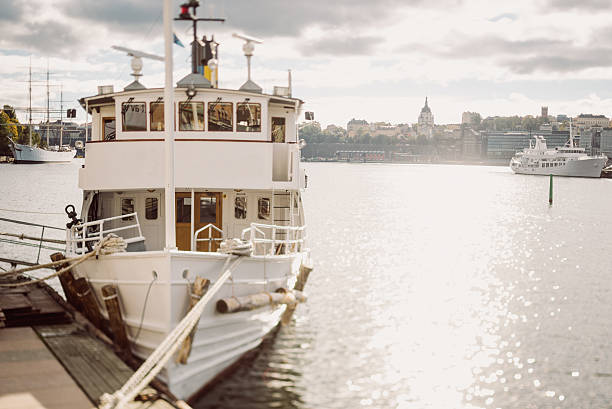 Ferryboats on the berth in Stockholm