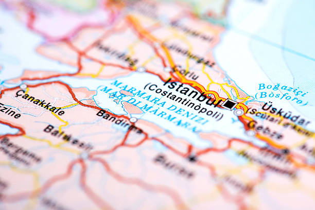 istock Map of Istanbul, Turkey 505997522