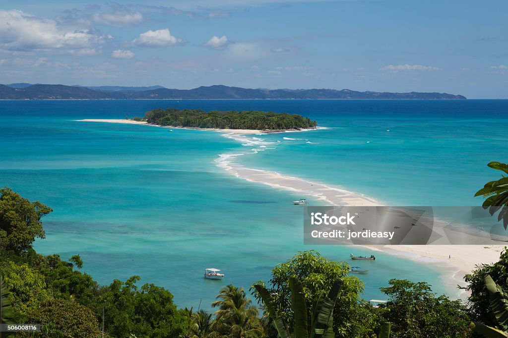 Curieux Iranja plage tropicale à Madagascar - Photo de Madagascar libre de droits