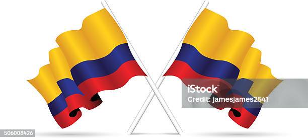 Color:blue Colombia Colombia Flag Stock Illustration - Download Image Now - Blue, Colombia ...