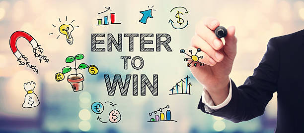 istock Businessman drawing Enter to Win concept 506008512