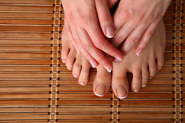 istock Care for beautiful woman legs 506010658