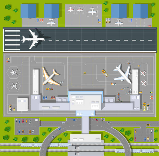 illustrations, cliparts, dessins animés et icônes de point de vue de l'aéroport au-dessus de la tête - aircraft point of view