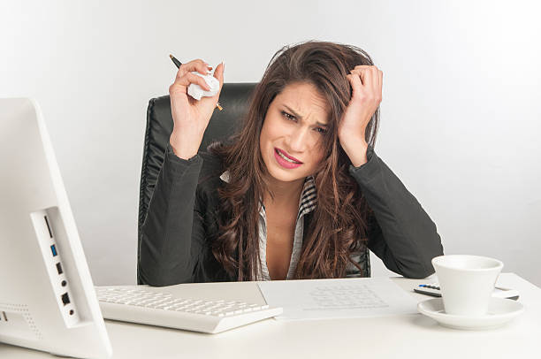istock Frustrated businesswoman 506014904