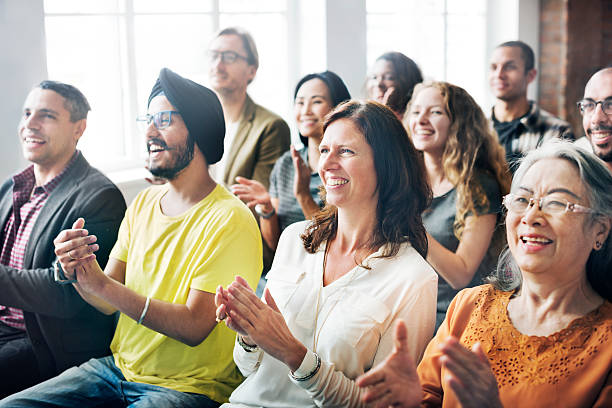 istock Applause Appreciation Award Cheerful Meeting Concept 506015534