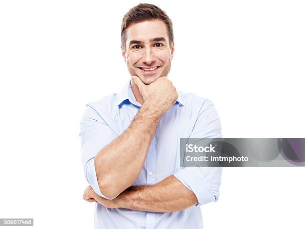 Portrait Of A Caucasian Businessman Stock Photo - Download Image Now - Cut Out, Manager, 30-39 Years