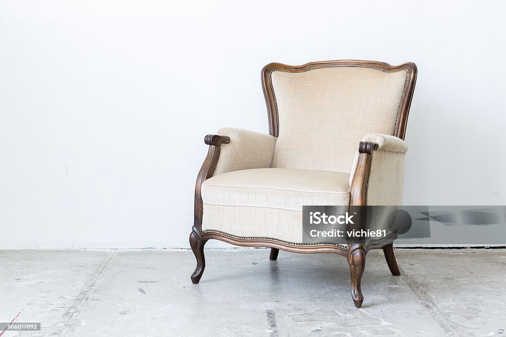 Blanco Retro silla - Foto de stock de Silla libre de derechos