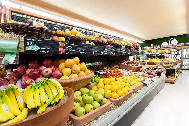 Photo of Grocery Store Produce Department